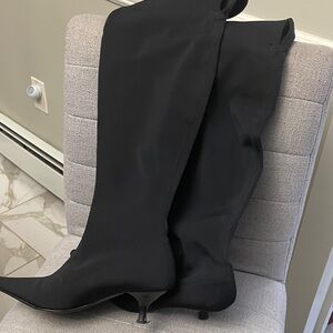 Elegant Black Women's Knee-High Boots